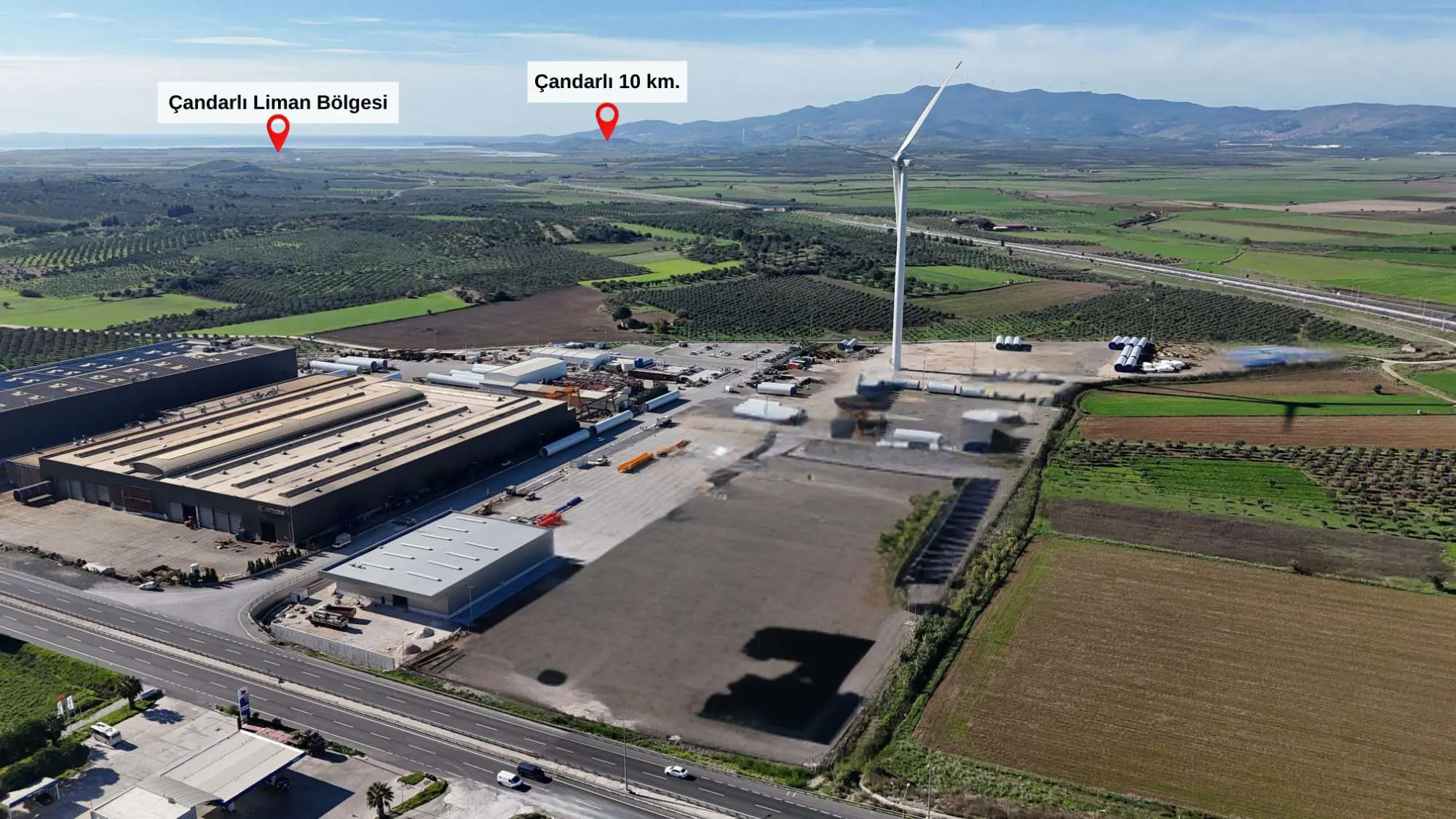 İZMIR-ÇANAKKALE YOLUNA CEPHELI 23.926 M² TICARI DEPOLAMA ARSASI